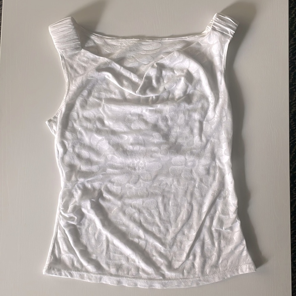 Flower Pattern Cami cowl neck